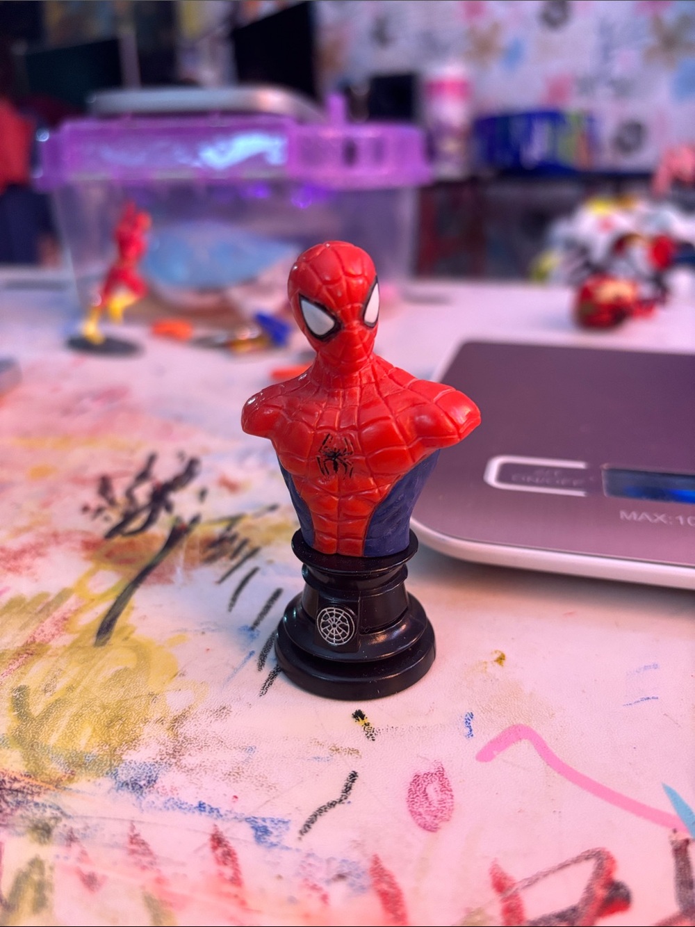 Spider-Man Mini Bust on Black Base
